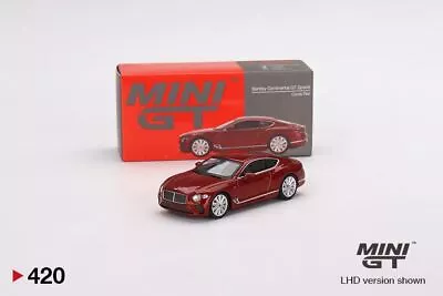 1:64 Bentley Continental GT Speed 2022 -- Candy Red -- Mini GT • $17.49