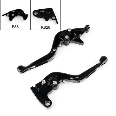 Adjustable Folding Extendable Brake Clutch Levers For Kawasaki ZX10R 6R Z1000 BK • $30.89