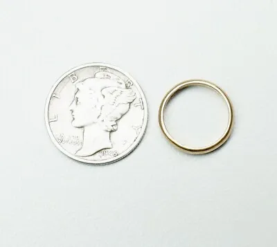 Vintage TINY 13mm 12K Yellow Gold Baby Ring .79 Grams • $79