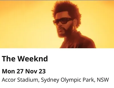 $235 Per Tix - 2 X B Reserve Tickets - Sydney Concert Mon 27th Nov • $470