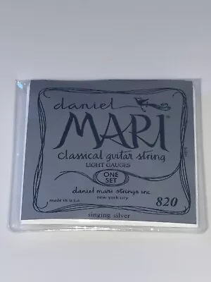 Daniel Mari Classical Guitar String Light Gauge Full Set Singing Silver 820 NIP • $19.94