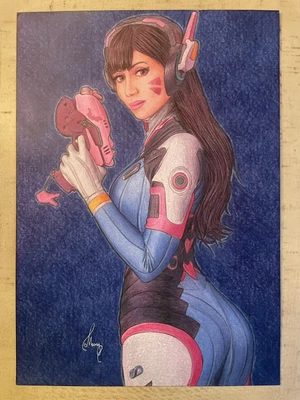 $41.40 • Buy Original Comic Art D.VA Overwatch 2 By Mary 2021 (9x12) Signed By Artist