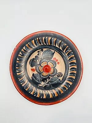 Vintage Tonala Pottery Hand Painted Wall Folk Art Decorative Plate 8.25  • $24
