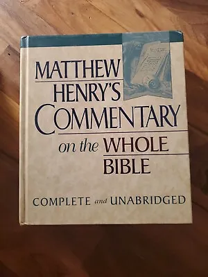 Matthew Henry's Commentary On The Whole Bible: Complete Unabridged Hendrickson • $19.54