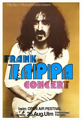 Frank Zappa Germany 1978 Concert Poster Print • $14.50