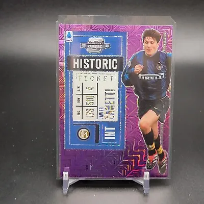 2021 Chronicles Javier Zanetti Optic Contenders Historic Ticket Purple Mojo • $7.49