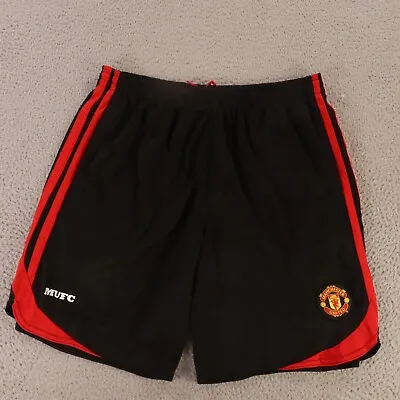 Manchester United Shorts Mens M Black Red Football Soccer Official Merchandise • $25.18