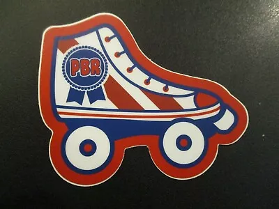 PABST BLUE RIBBON PBR Retro Rollerskate STICKER Decal Craft Beer Brewery Brewing • $3.49