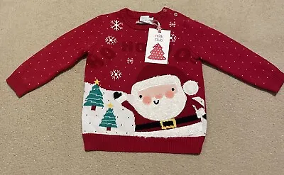 Mini Club Baby Christmas Jumper For 9-12 Months - New With Tags • £2.50