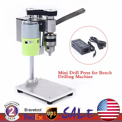 Bench Top Mini Drill Press Variable Speed For WoodMetal/Plastic Hobby Table Top • $51.31
