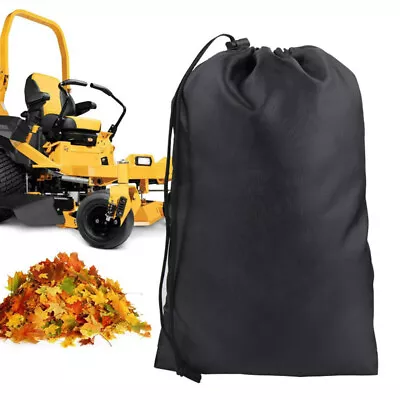 Lawn Tractor Leaf Bag Ride-in Lawn Mower Catcher Riding Grass Sweeper Bag Black • $21.80