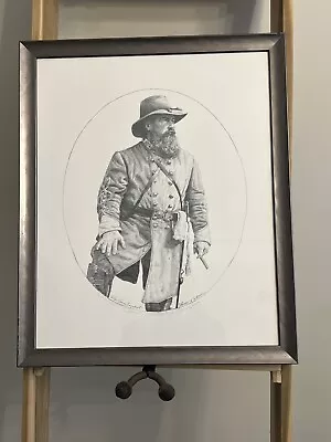 Civil War - James Longstreet Sketch By Dale Gallon. Framed. • $20
