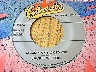 Jackie Wilson - I'm Comin' On Back To You / The Tear Of The Year  7  Vinyl (ex) • £2.89