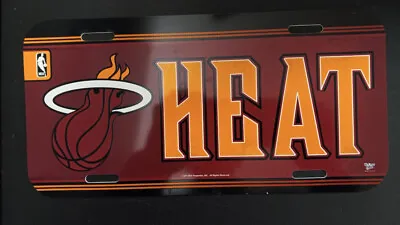 Miami Heat Plastic License Plate (NEW) NBA Tag Auto Car Truck Frame • $6.95