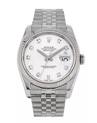 Rolex Datejust 116234 Steel & White Gold 36mm Watch • £7545