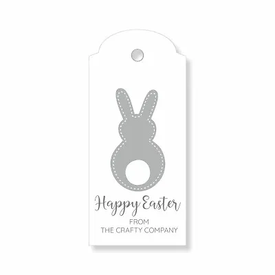 30 X PERSONALISED EASTER GIFT TAGS / PRESENT LABELS / FAVOURS / HAPPY EASTER • £4.95