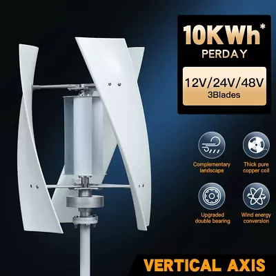 2000W Vertical Wind Turbine Generator Permanent Magnet 48V Household 220V Energy • $882