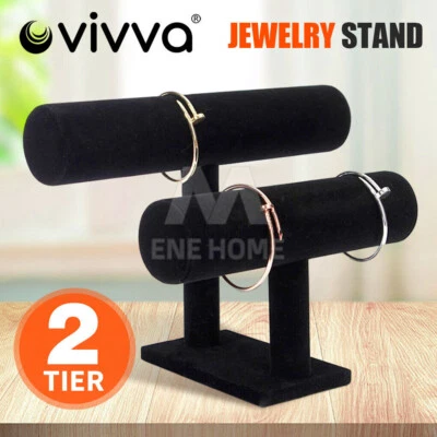 $16.96 • Buy VIVVA 2-Tier Jewelry Stand Bracelet Holder Necklace Display Organizer Rack