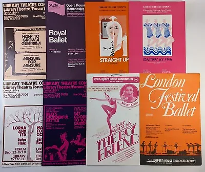Vintage 1970's Theatre Window Posters Opera House Manchester Library Co Original • £65