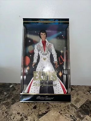 Elvis White Eagle Jumpsuit Timeless Treasures Doll 2000 Mattel #28570 Figure • $94.95