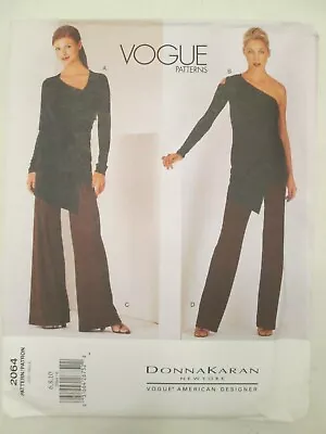 Vogue 2064 Donna Karan New York DKNY American Designer Top Pants Pattern 6-10 UC • $16