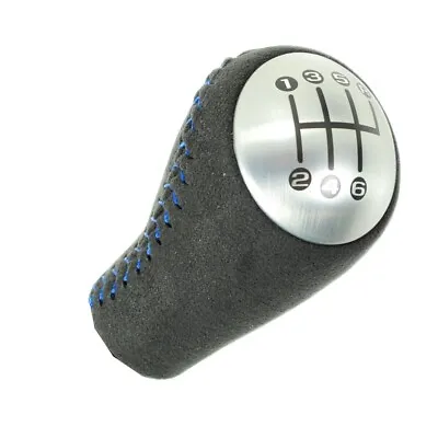 C6 Chevy Corvette Suede Shift Knob W/ SUPER SONIC BLUE Stitching C5 Z06 Ls1 Ls6 • $549.99