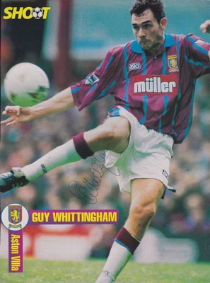 £4 • Buy GUY WHITTINGHAM (Aston Villa & Portsmouth FC) Hand SIGNED A4 Poster