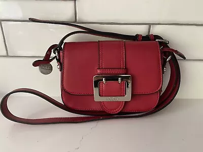 L Credi Leather Bag Red Small  • £12