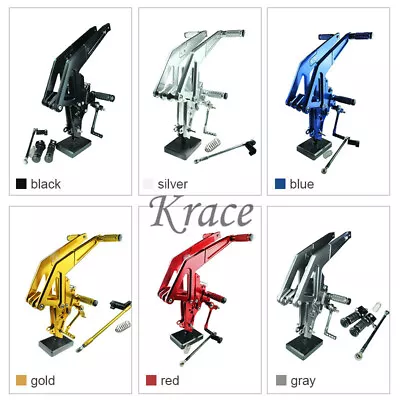 For Ninja 650R ER-6F ER-6n 2012 2013 2014 CNC Rearset Footrest Footpegs Racing • $139.99