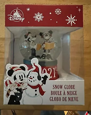 Disney Mickey And Minnie Christmas Snow Globe 2021 Brand New • $15