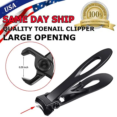 Stainless Professional Extra Large Toe Nail Clippers For Thick Nails Heavy Duty • $5.49