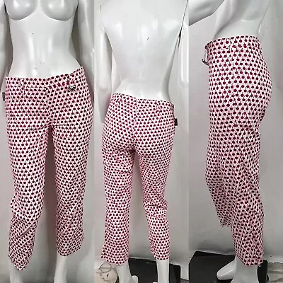 Vtg Moschino Jeans Cherry Print Cropped Pants M • $155