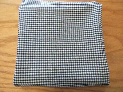 New Vintage (1) Yd X 60  Navy Blue Cotton Gingham • $18.50