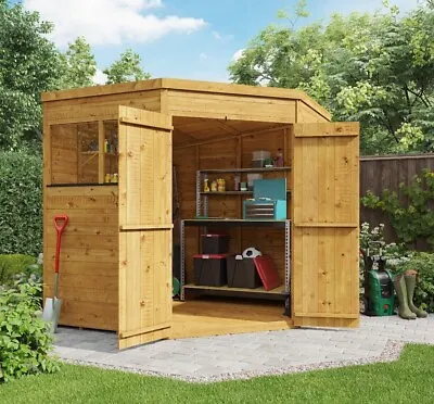 £629 • Buy Corner Garden Shed Wooden Storage 7x7 T&G Store Window Windowless Option Expert