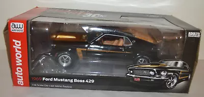 1:18 Auto World 1969 Ford Mustang Boss 429 • $99