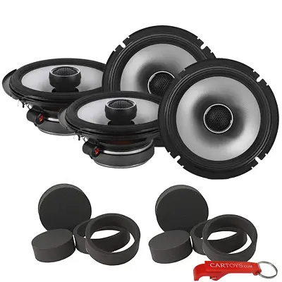 Alpine S-Series S2-S65 6.5  Hi-Res Coaxial Car Speakers 4-Pack & FAST Rings Kit • $229.99