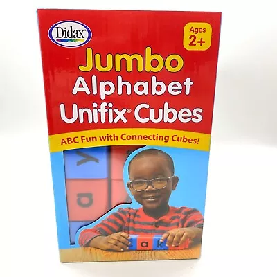 Didax Educational Jumbo Alphabet Unifix Cubes Home School Learning Toy 2+ • £19.28
