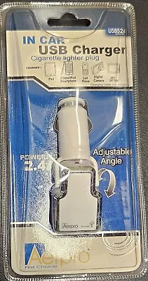 USBS24  Adjustable Angle USB Socket Car Charger 2.4 Amp 12/24V • $9.95