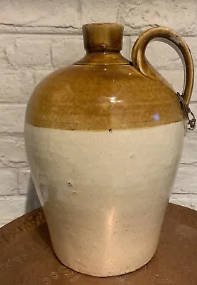 Vintage Stoneware Flagon Bottle Bottling Doorstop Brewery Decorative • £18