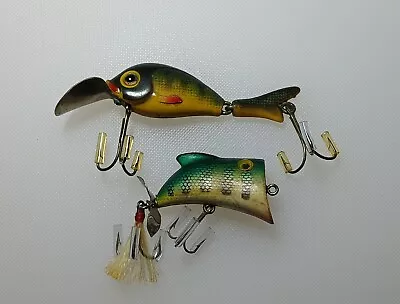 Vintage Brooks Double O Jointed Bass Lure + A Whopper Stopper Topper; Fly Boogie • $13.52