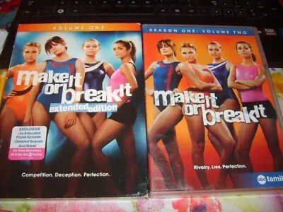 Make It Or Break It~season One~volume 1 & Volume 2~2010 Vg/c 4 Disc Dvd Set • $13.95