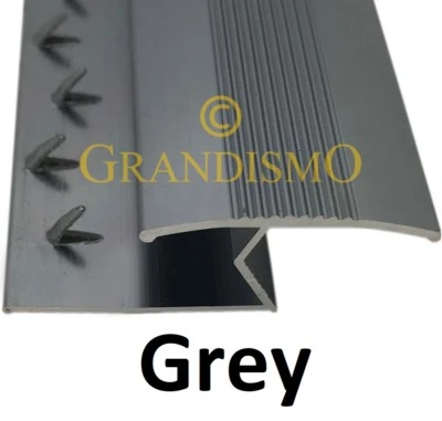 £9.95 • Buy Carpet To Tile / Wood / Laminate Floor Trim - Threshold Strip Door Bar - Grey