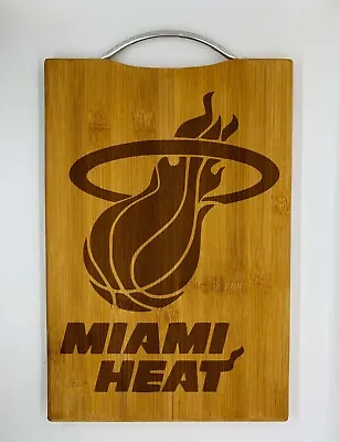 Miami Heat Laser Engraved Bamboo High Quality Cuttingboard Christmas Gift • $25