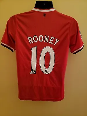 $25 • Buy 2014 Manchester United Wayne ROONEY Nike Soccer Jersey Gently Used Size M