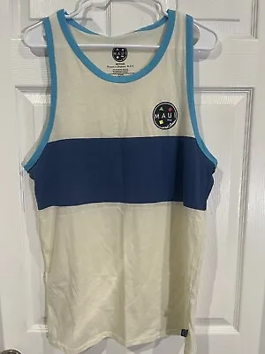 Maui And Sons Tank Top T-shirt Sleeveless Size Medium White Retro 80s Surf • $19.99