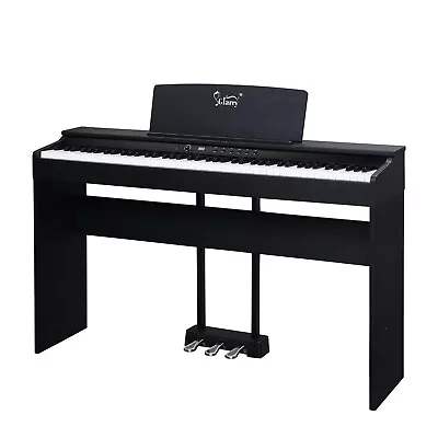 Beginner 88 Key Full Size Weighted Keyboard Electric Piano With Furniture Stand • $306.89