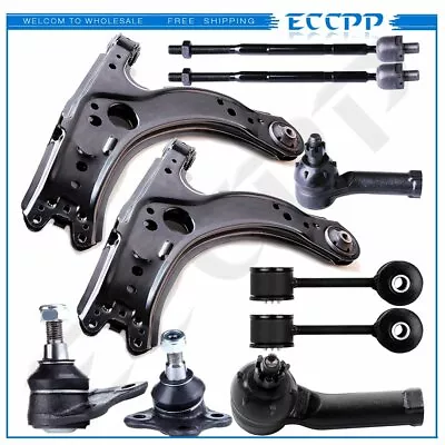 For 2001-2010 VW Beetle 10PC Front Ball Joints Tie Rods Sway Bars Suspension Kit • $69.63