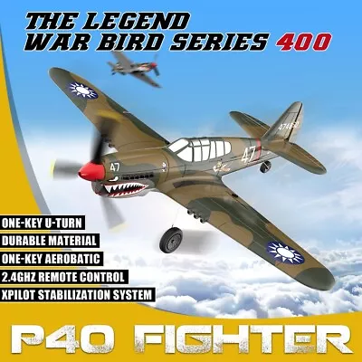 P-40 RC Airplane Fighter 400mm Wingspan 2.4GHz 4CH EPP 6Axis Aerobatic RTF Plane • $112