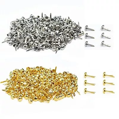 500 PCS Paper Fasteners Baotongle Brass Plated Scrapbooking Brads Round Metal... • $12.29