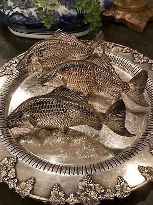 Vintage Modello Depositary ITALY Silver Plated Koi Fish Letter /Napkin Holder (3 • $40